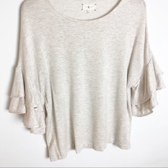 LOU & GREY Ruffle Short Sleeve Top - Picture 3 of 7
